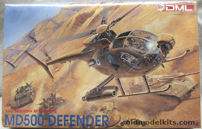 DML 1/35 MD-500D Defender - (Hughes 500), 3525 plastic model kit